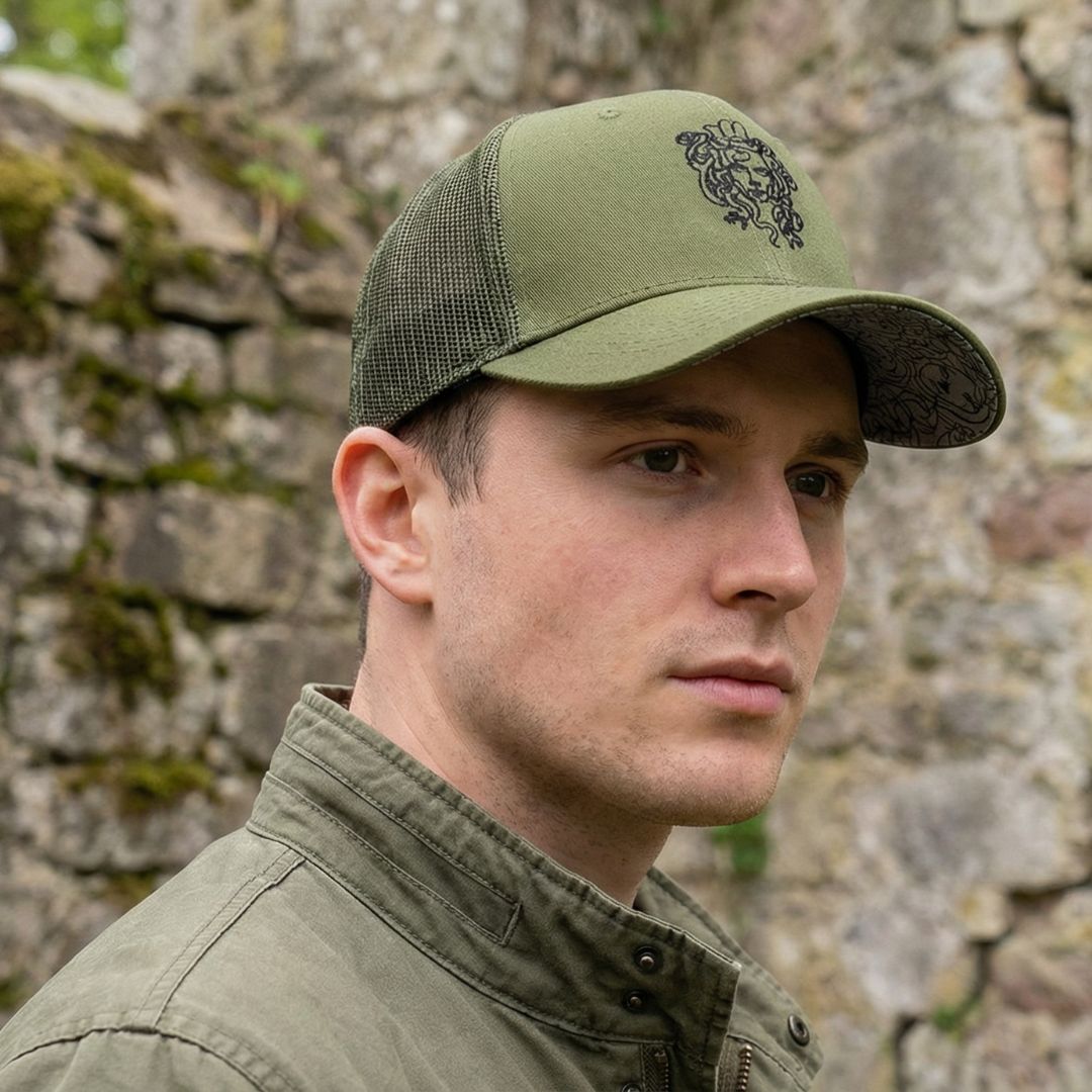 Casquette Trucker Clean Greek Medusa - Verte