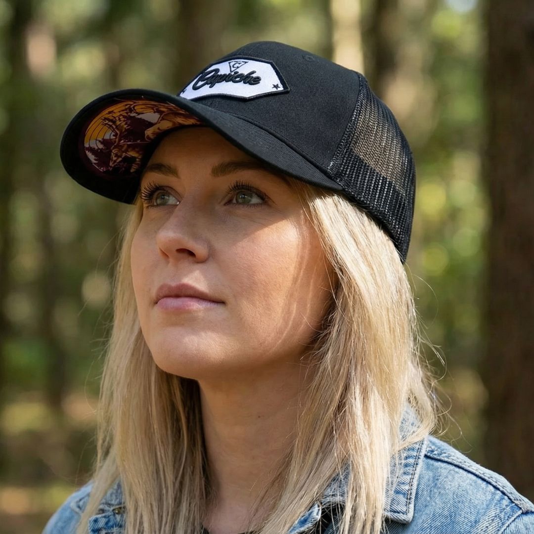 Wildlife Trucker Cap - Black