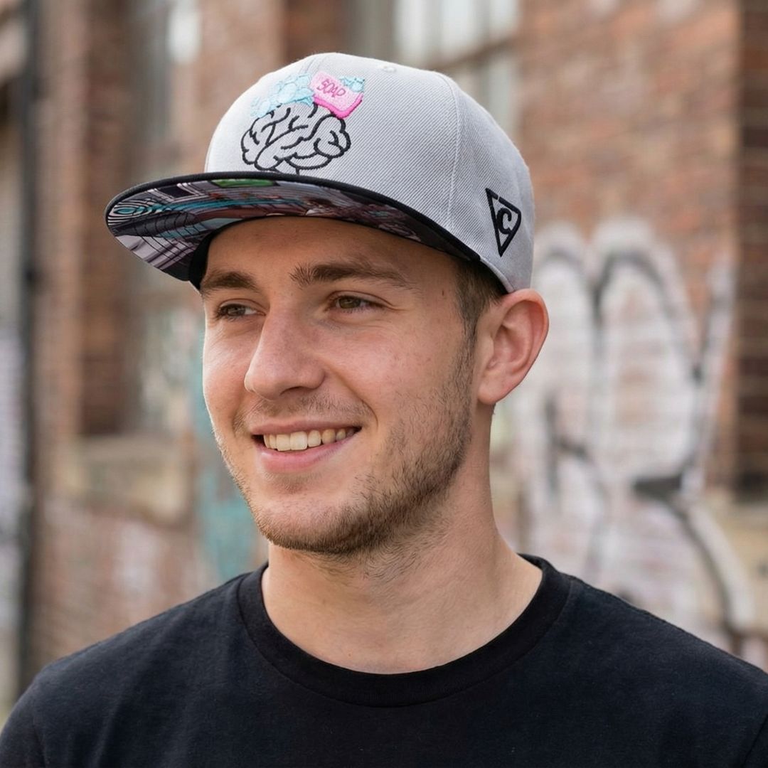 Casquette Snapback Brainwashed - Gris/Noir