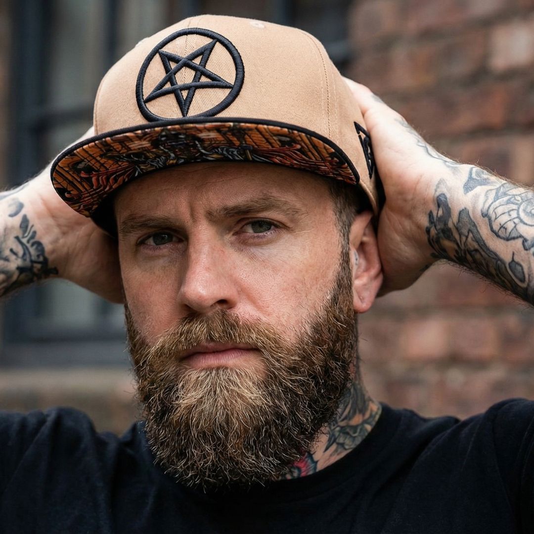 Cursed Priest Snapback - Hellbraun