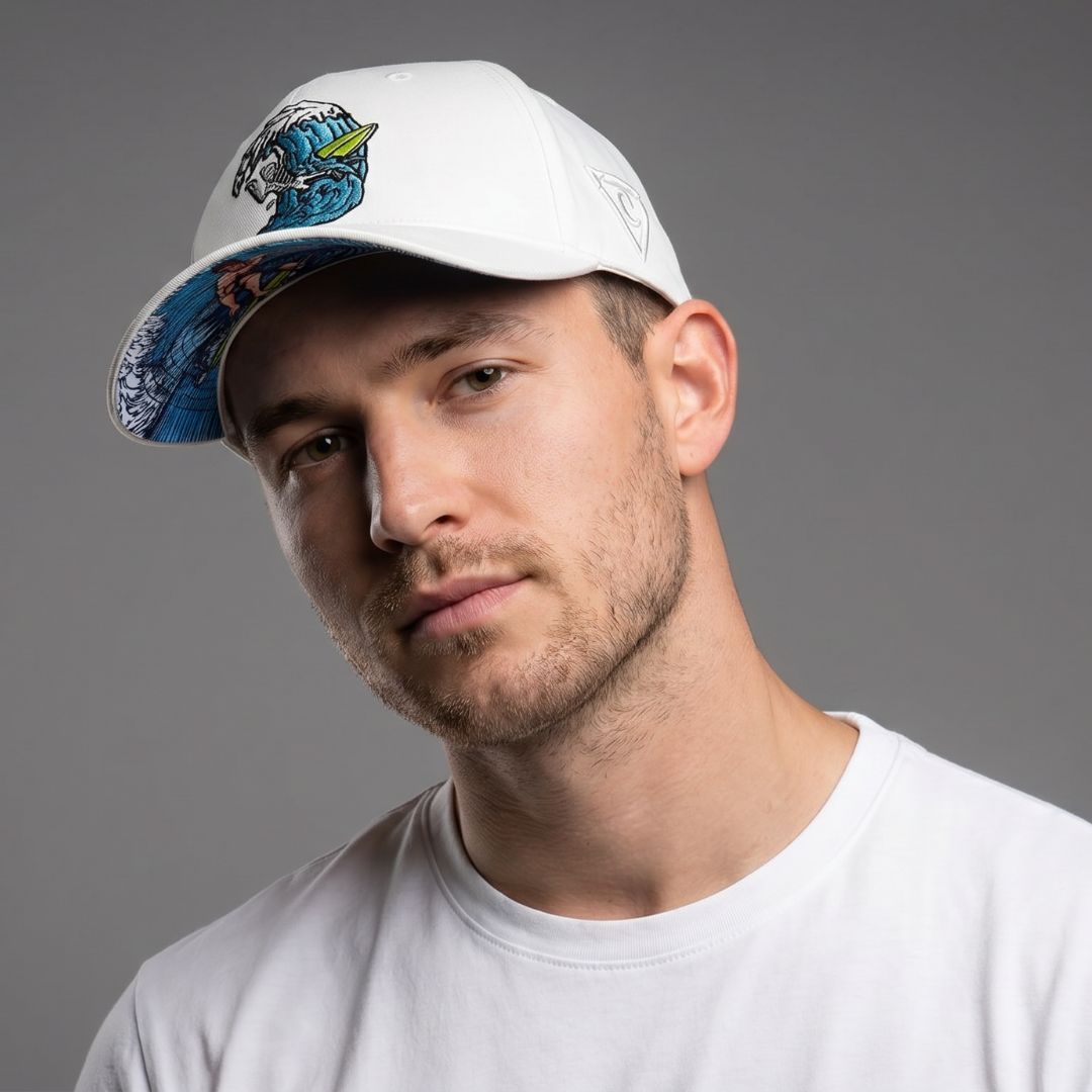 Czapka King Wave z wygiętym daszkiem – biała