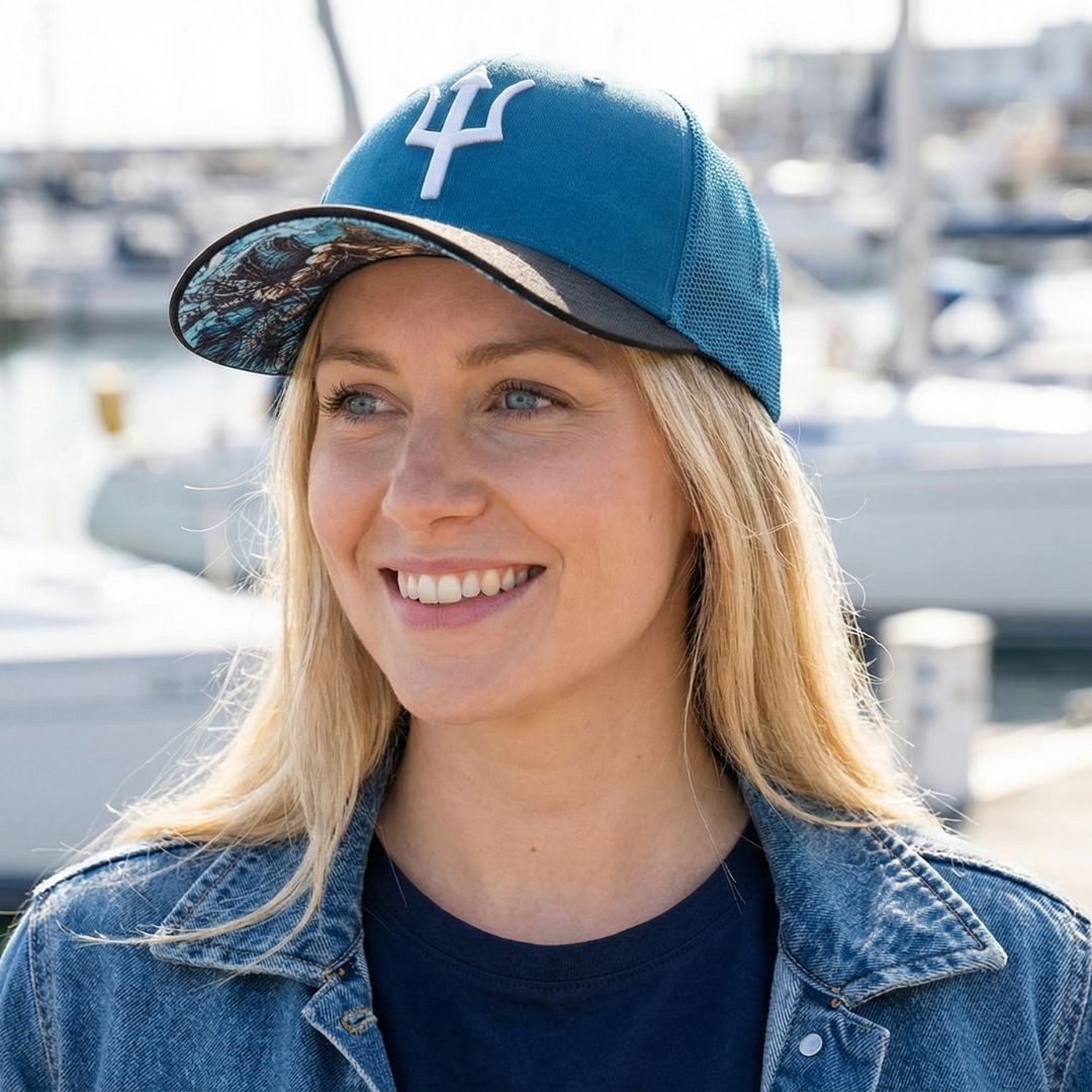 Cappellino trucker Poseidon - Blu/Nero