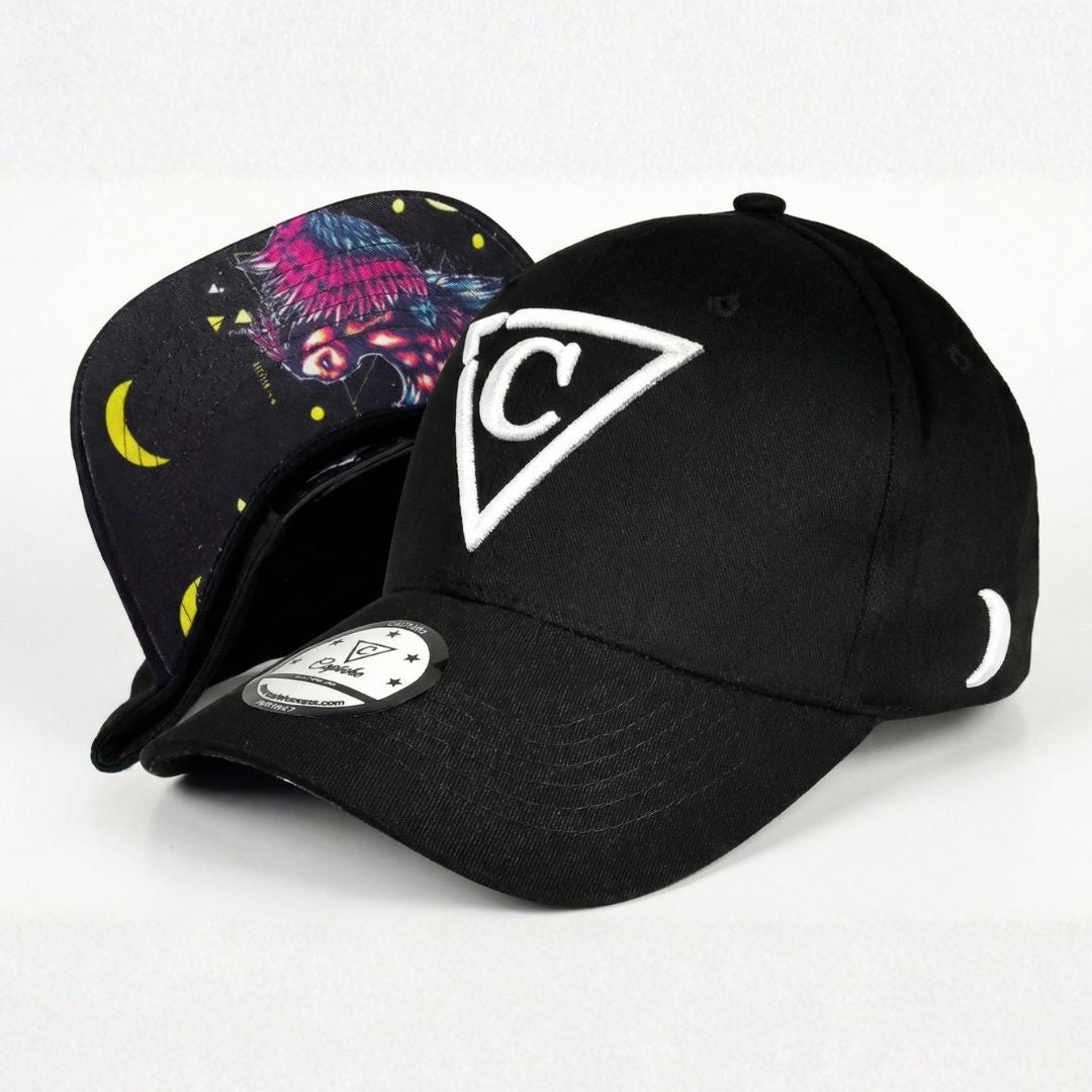 Zakrzywiona czapka z daszkiem Focus Owl - czarna