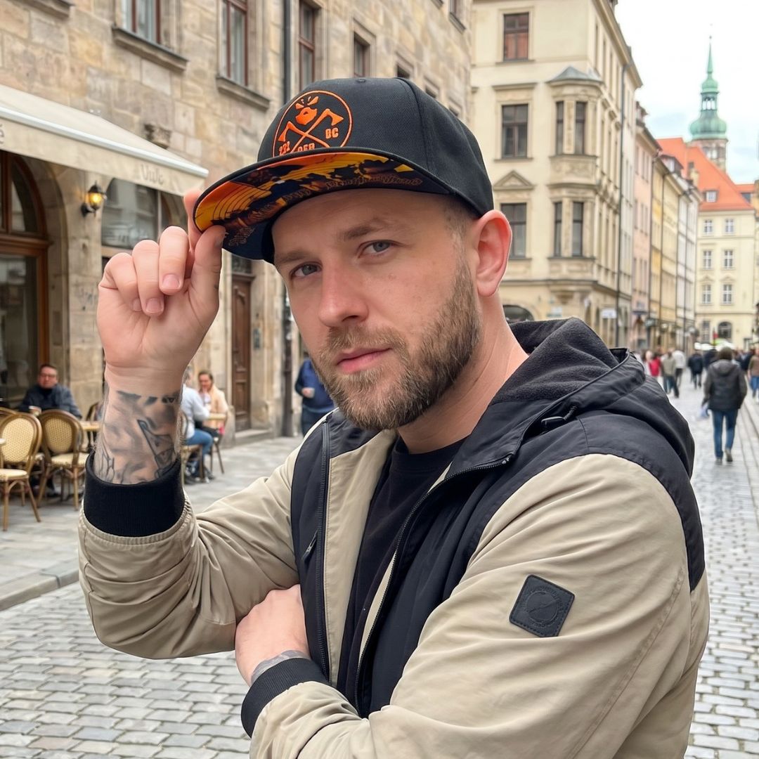 LIMITED EDITION BeardedBadBoysGermany Collab Snapback - Black