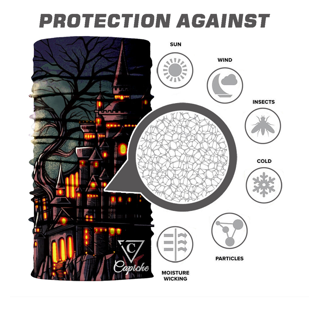 Wizard School Biker Mask - Black