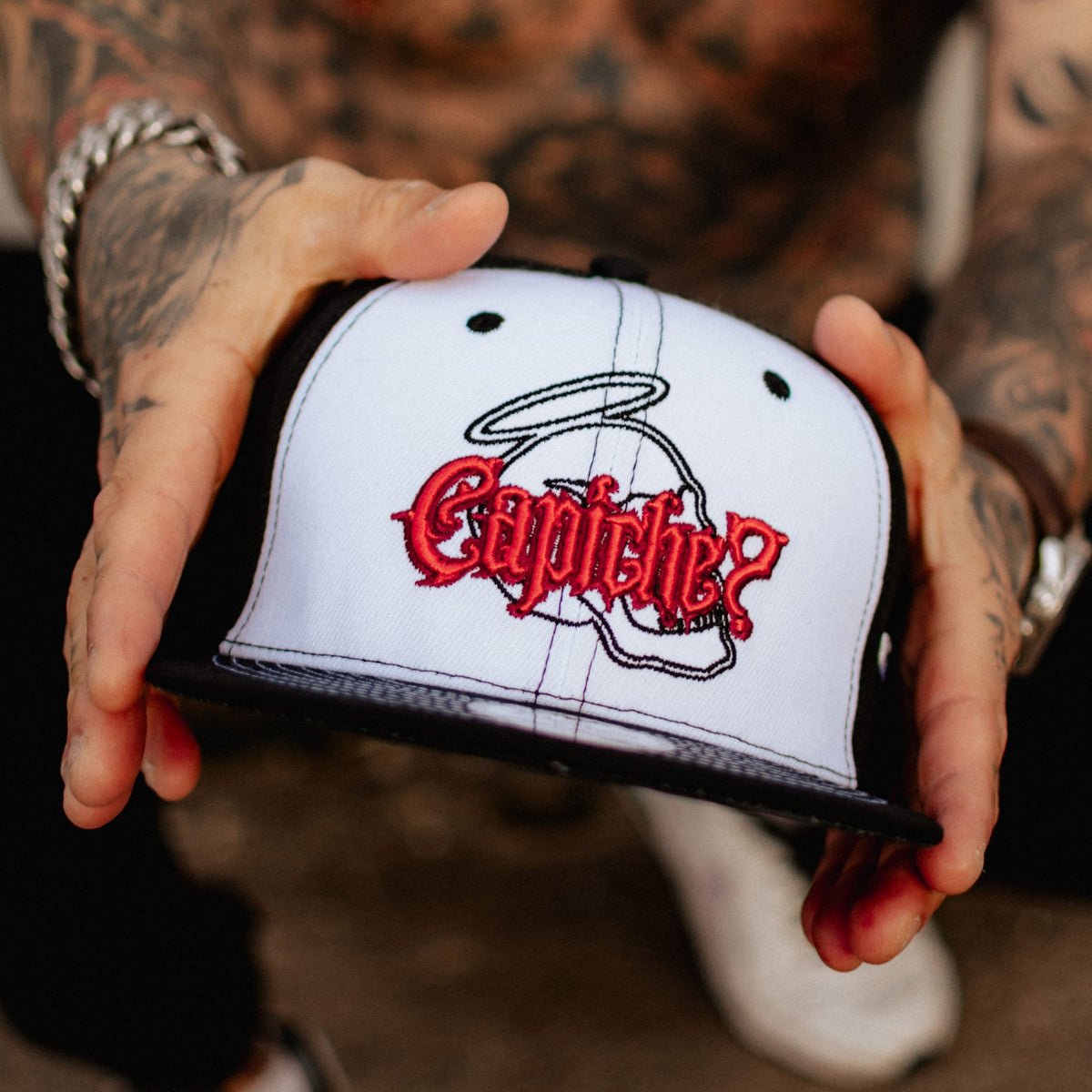 Casquette Urban Halo Snapback - Noir/Blanc