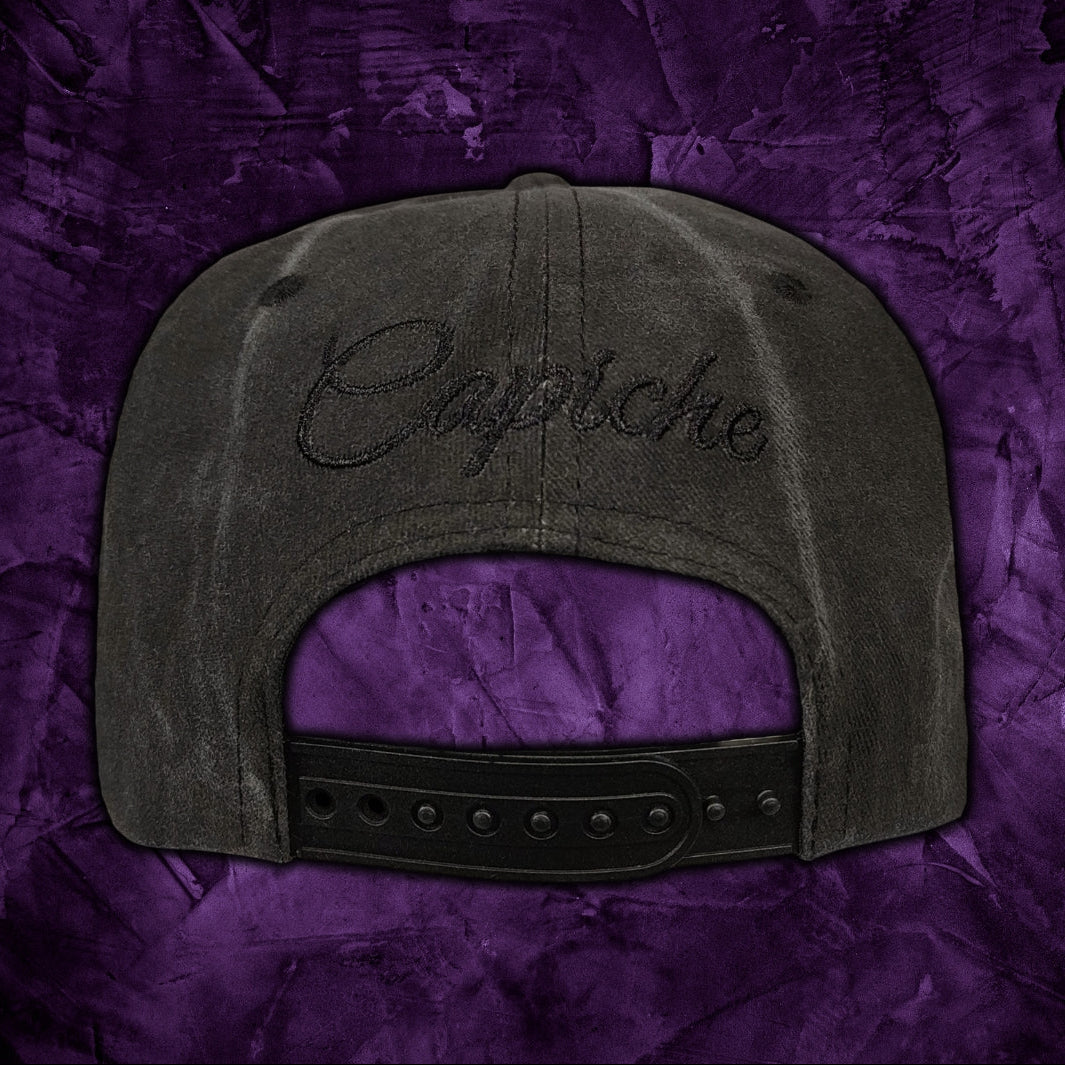 Realm of the Dead Snapback - Grey Washed/Purple Crackling Metallic