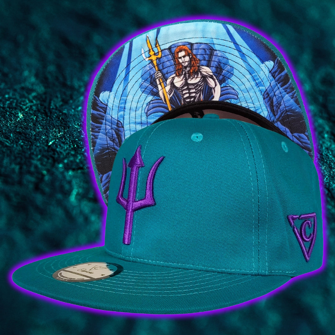 Cappellino Triton Snapback - Blu verde acqua