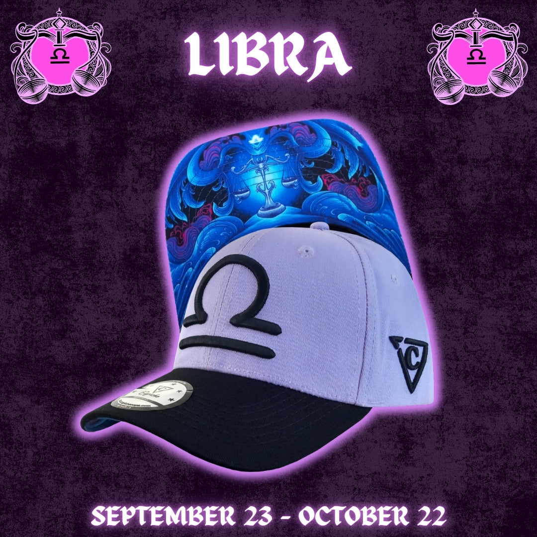 Zodiac Libra Curved Cap - COLOR-CHANGING Lilac/Pink
