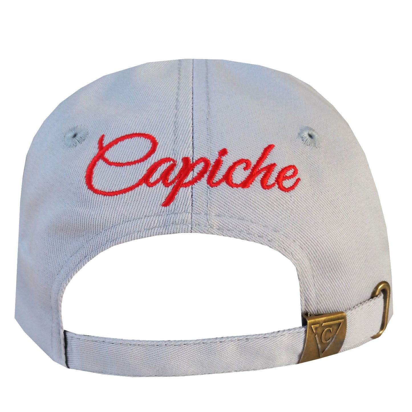 Cursed Nun Curved Baseball Cap - Light Grey - Capiche Caps Cursed