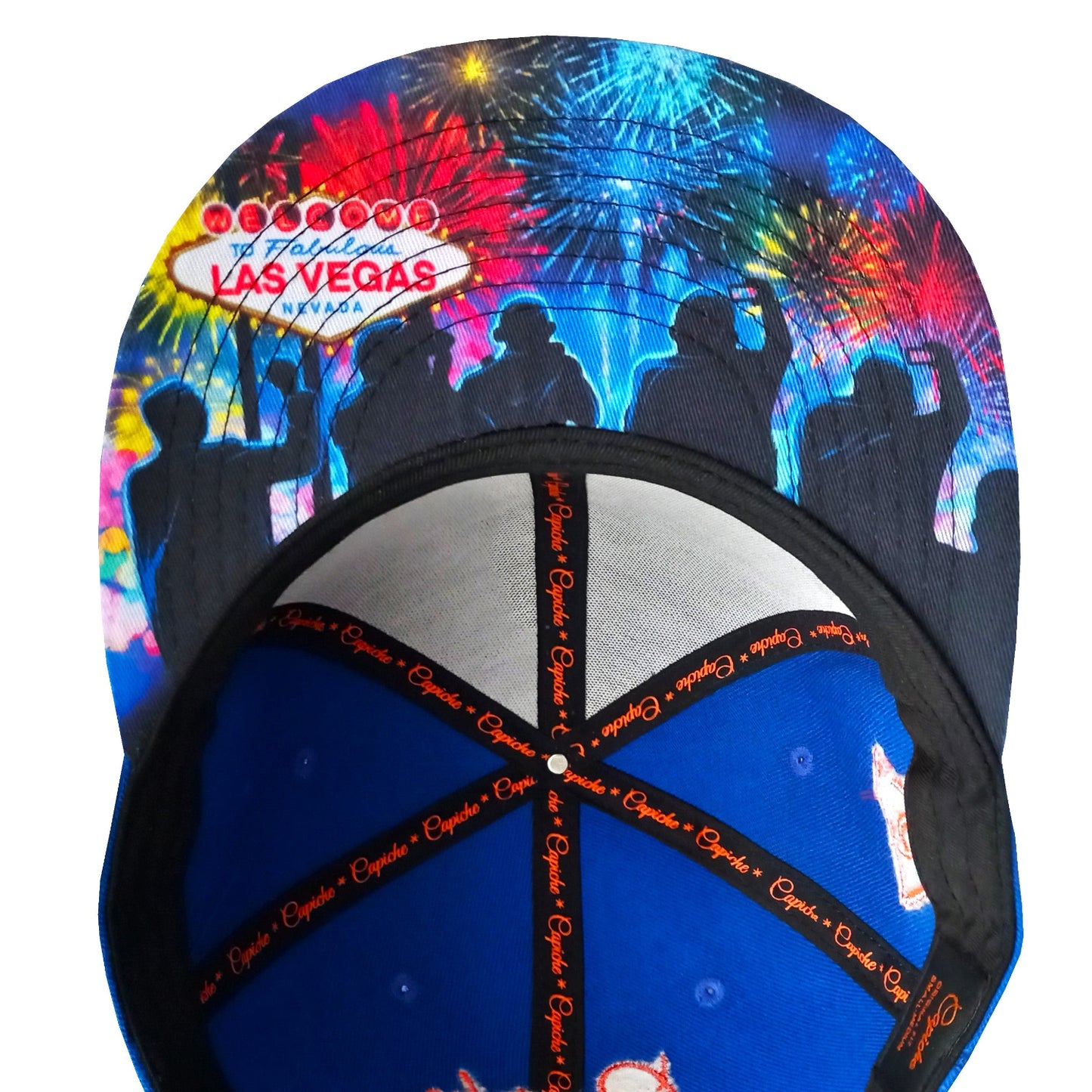 Fireworks Snapback - Blue - Capiche Caps Casino