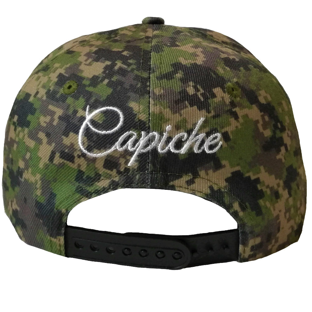 USA Pixel Snapback - Green/Black - Capiche Caps Black