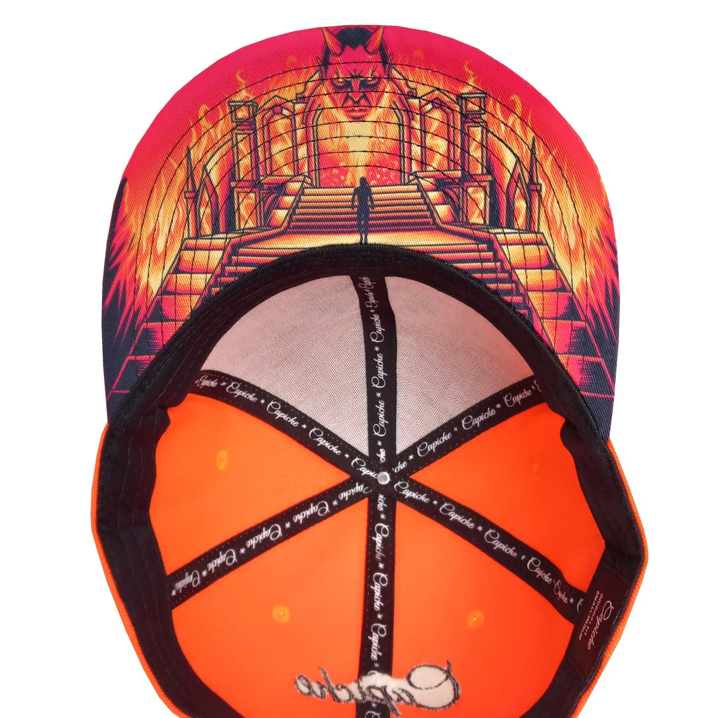 Devil's Gate Snapback - Neon Orange - Capiche Caps Orange