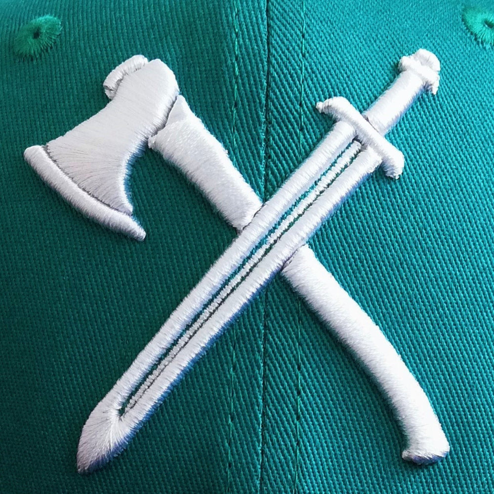 Viking 2 Snapback - Green/Black - Capiche Caps Black