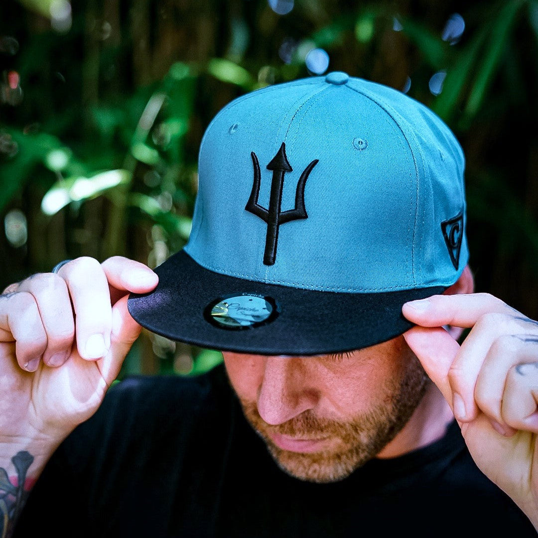 Atlas Snapback - Blue/Black - Capiche Caps Black