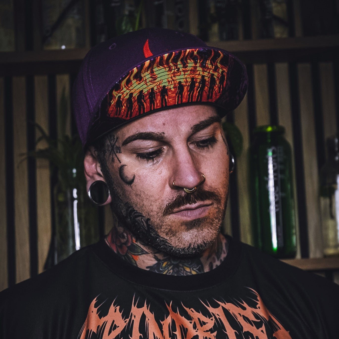 Forest Meeting Snapback - Purple - Capiche Caps Purple