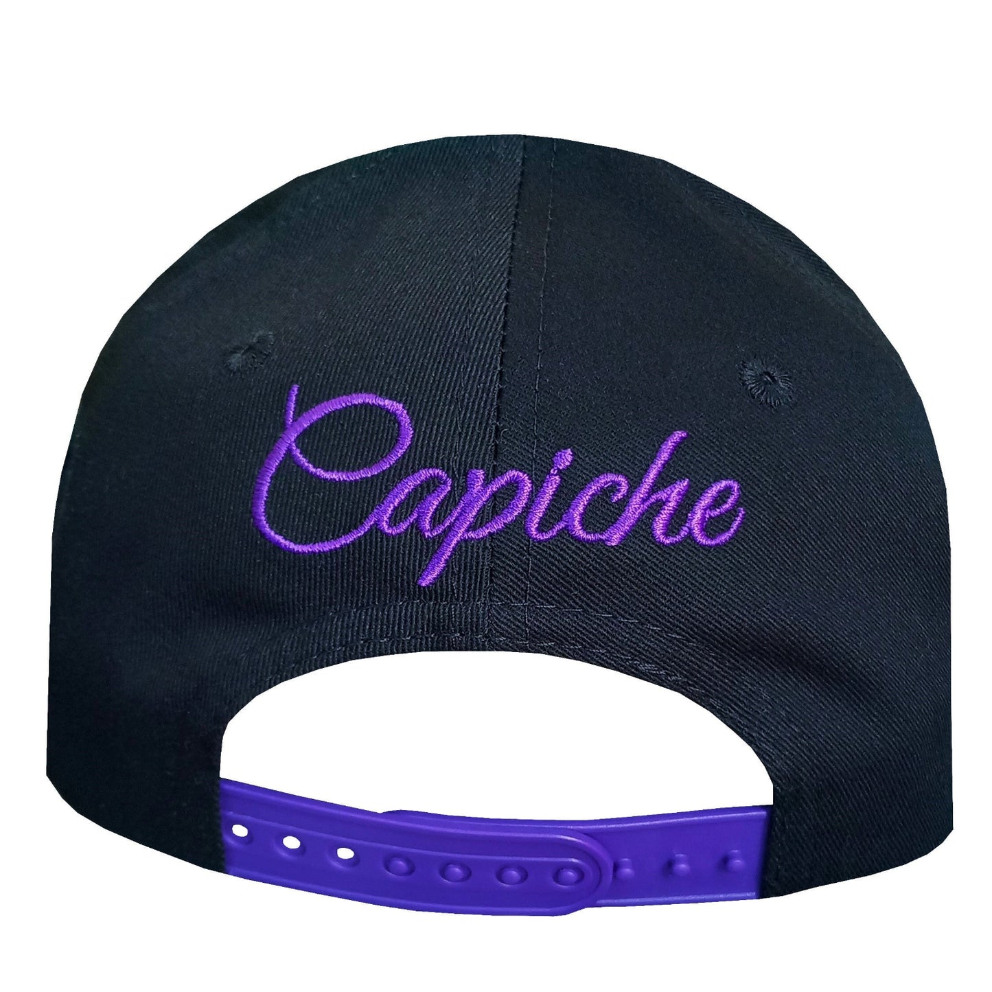 Hydra Curved Cap Child Size - Black/Purple - Capiche Caps Purple