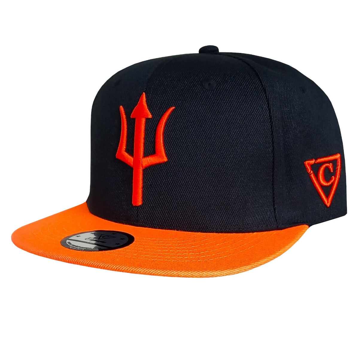 Aethon Snapback - Black/Orange - Capiche Caps Black