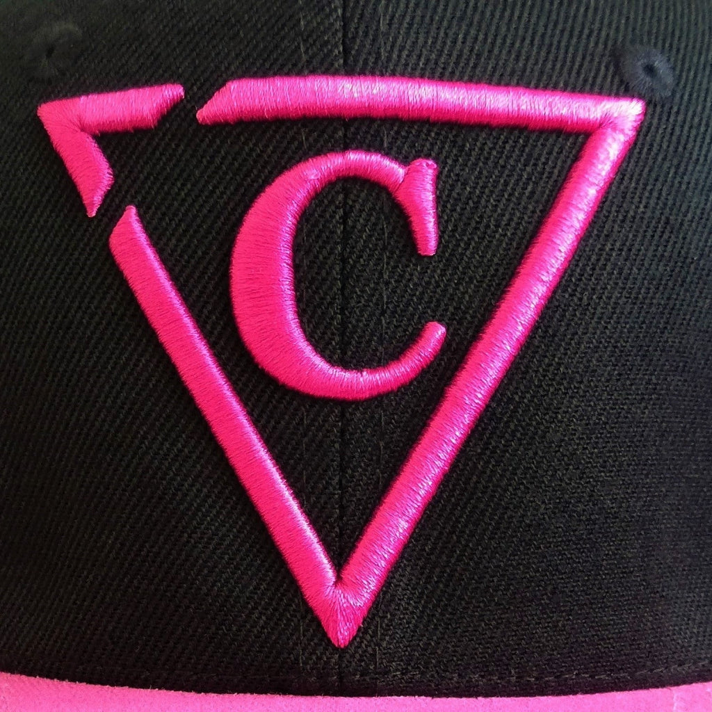 The Grid Snapback - Black/Pink - Capiche Caps Black