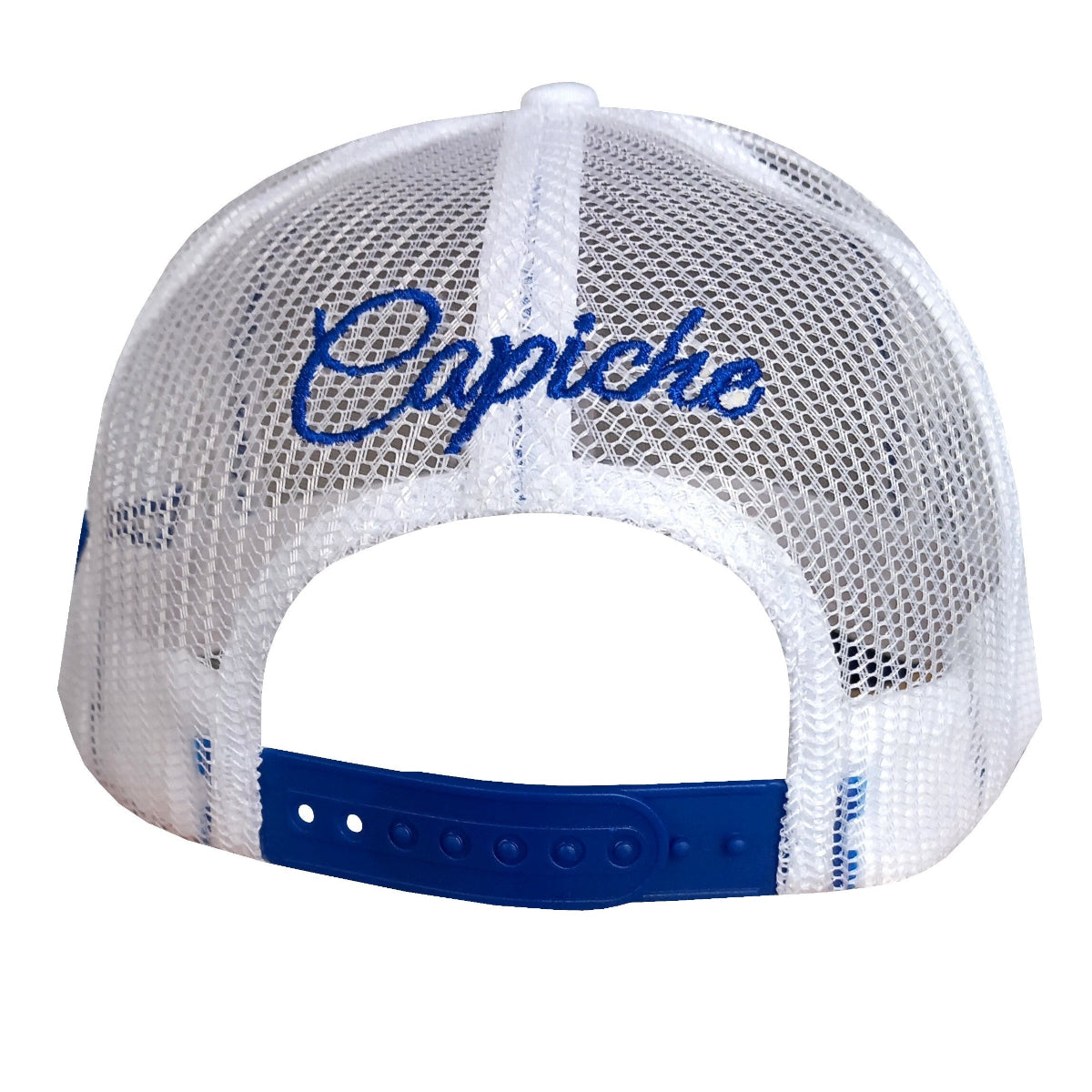 Cycnus Trucker Cap - White/Blue - Capiche Caps All Products Released