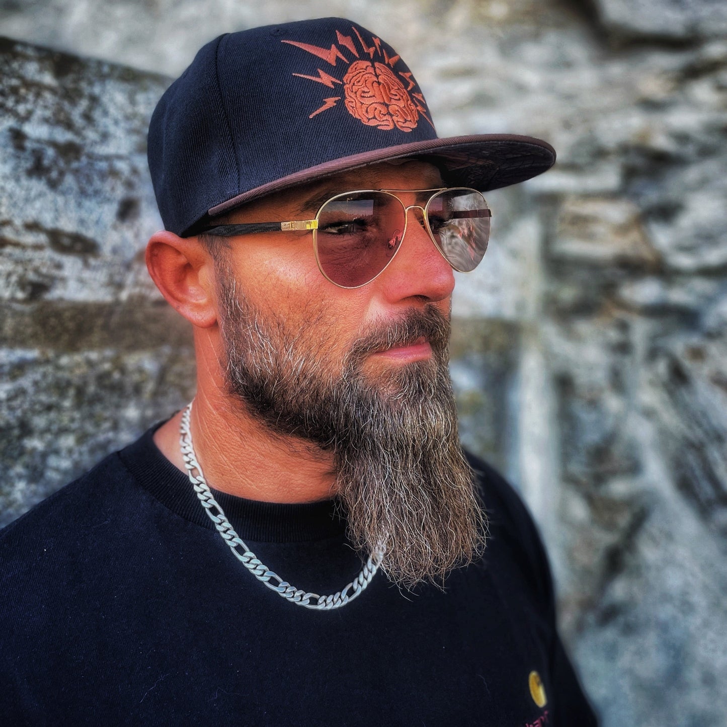 Nobel Snapback - Black/Brown - Capiche Caps Mastermind