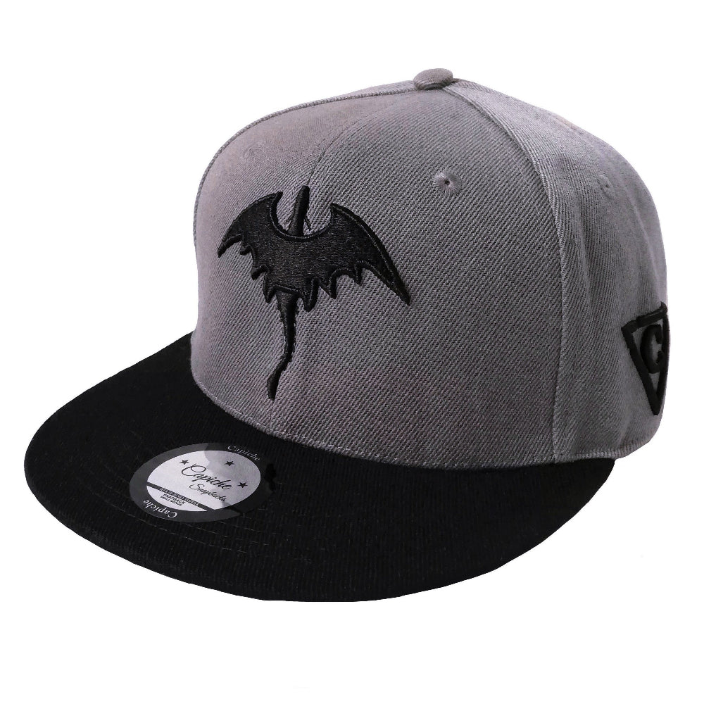 Fire Dragon Snapback - Grey/Black - Capiche Caps Black