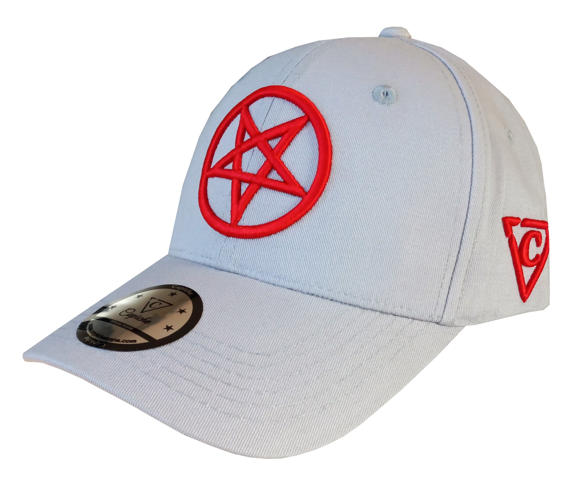 Capiche Cursed Nun curved baseball cap grey (2).jpg