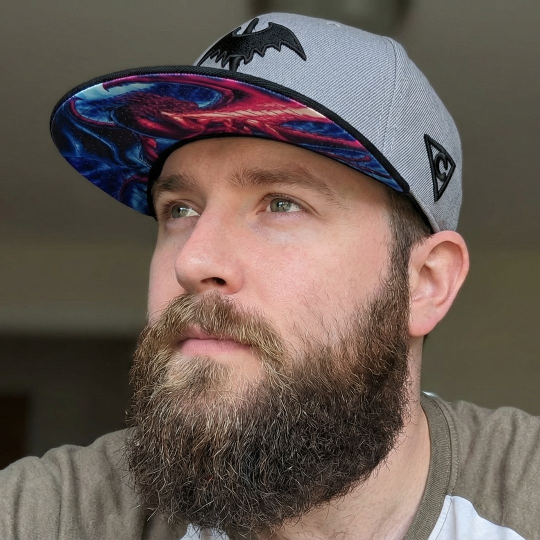 Fire Dragon Snapback - Grau/Schwarz