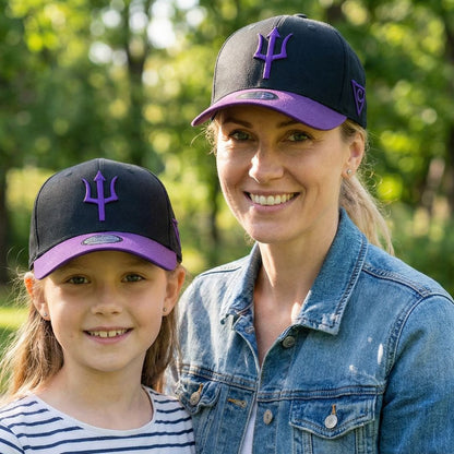 Hydra Curved Cap Kindergröße - Schwarz/Lila