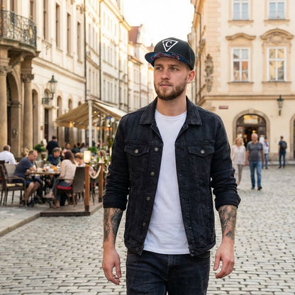 Cappellino con visiera Grizzly - Nero