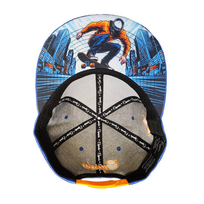 Ride With Us Snapback - Blue Artificial Leather