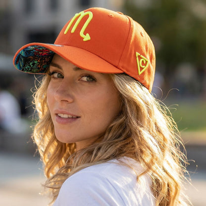 Cappellino da baseball Zodiac Scorpio - CAMBIA COLORE Rosso/Arancione
