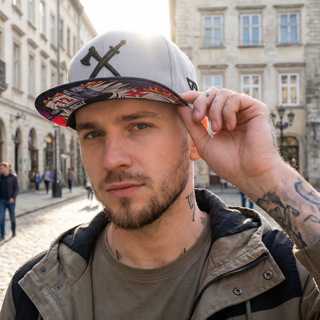 Cappellino Snapback Knight Templar - Grigio/Nero