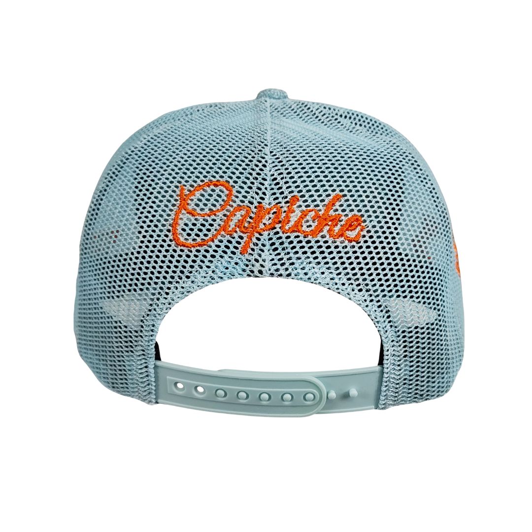 Casquette Trucker Robot Poseidon - Coton épais bleu clair