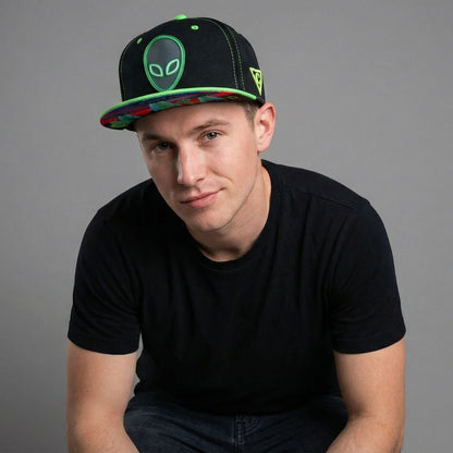Alien Invasion Snapback - Zwart/Groen