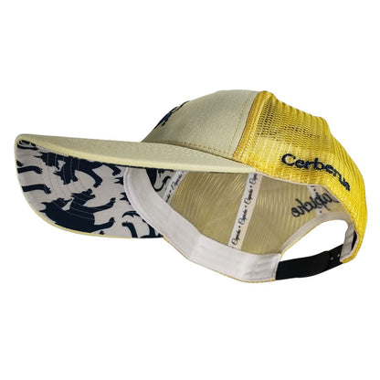 Casquette Trucker Clean Greek Cerberus - Jaune beurre