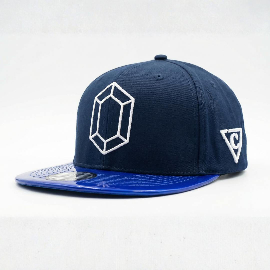 Gorra Snapback Sapphire - Visera azul holográfica