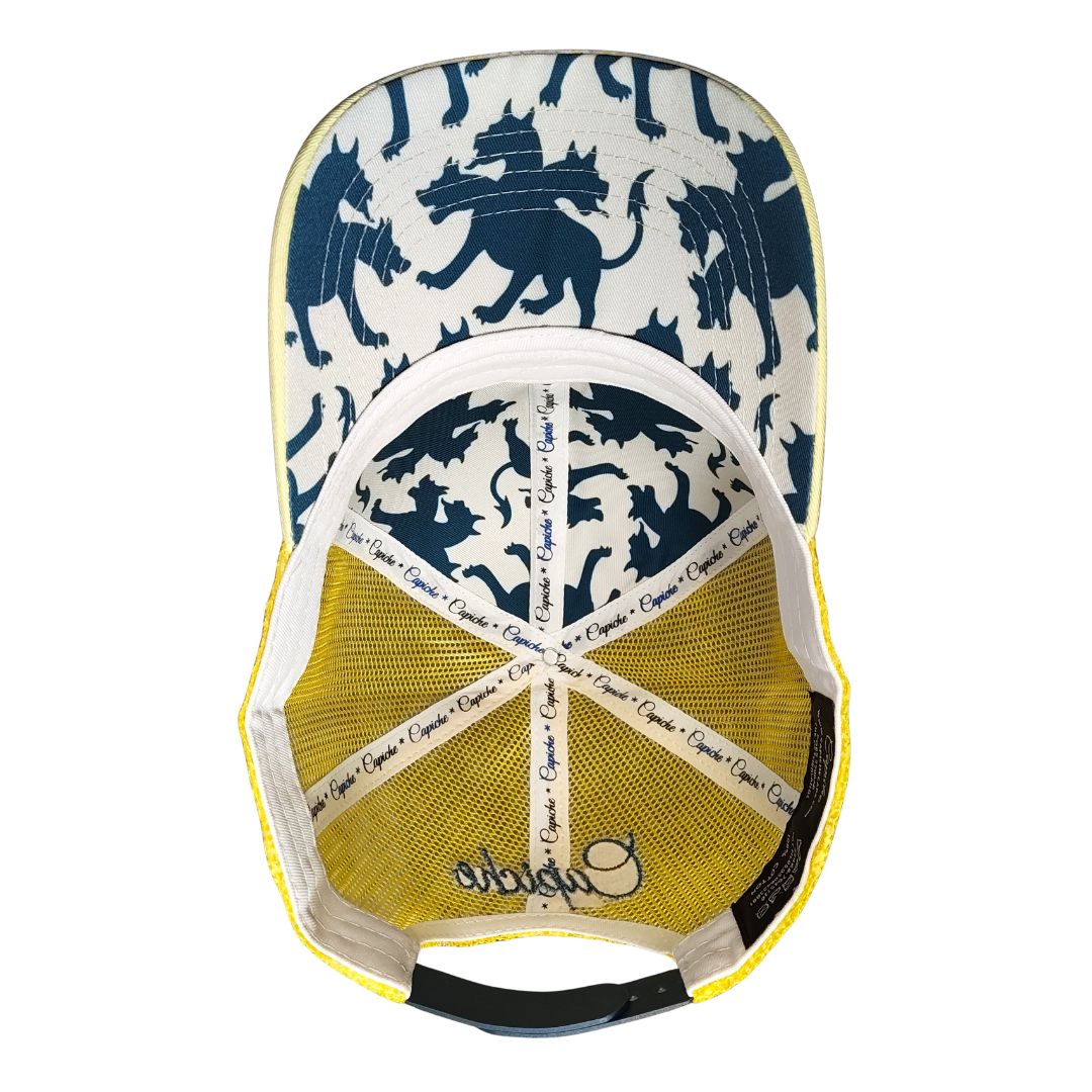 Casquette Trucker Clean Greek Cerberus - Jaune beurre