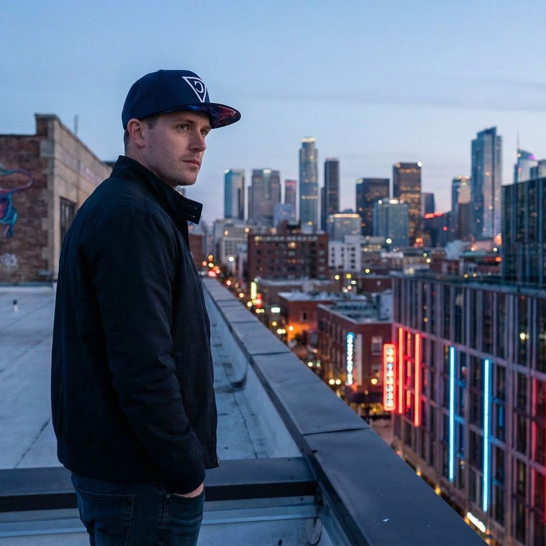 Casquette Buffalo Snapback - Bleu foncé/Noir