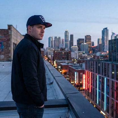 Casquette Buffalo Snapback - Bleu foncé/Noir