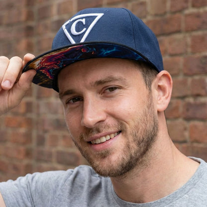 Casquette Buffalo Snapback - Bleu foncé/Noir