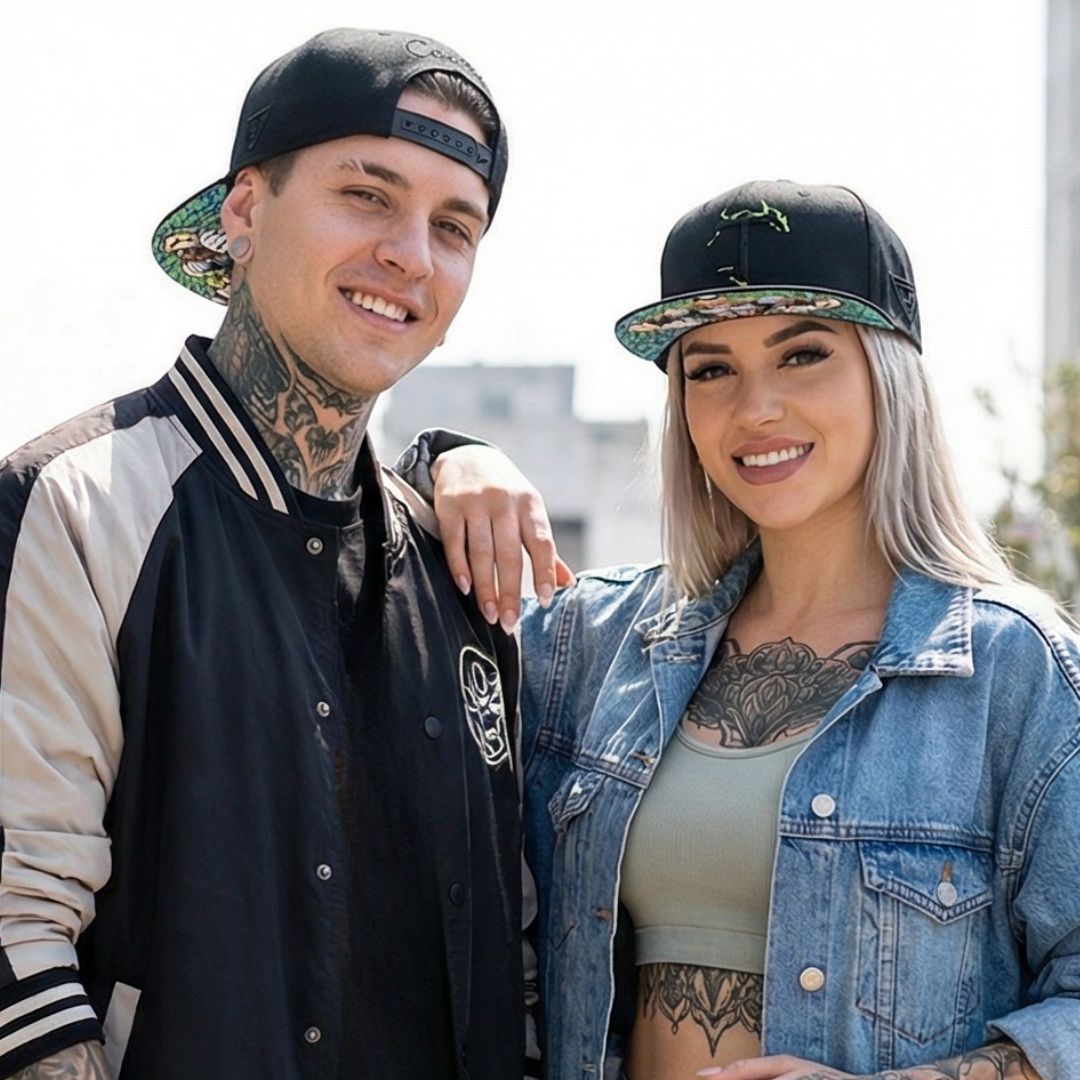 Casquette Snapback  Tattooed  - Noire