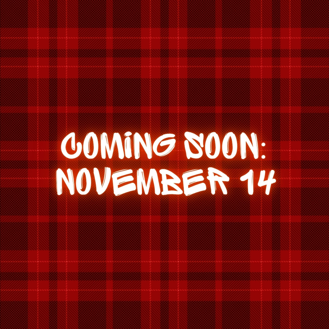 [14 NOV] Edición Limitada Gorra Navideña Santa vs. Pie Grande - Estampado Tartán Rojo