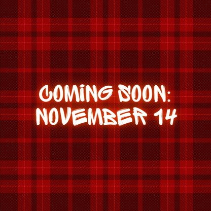 [14 NOV] Edición Limitada Gorra Navideña Santa vs. Pie Grande - Estampado Tartán Rojo