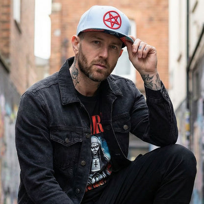 Cappellino Snapback Cursed Nun - Grigio chiaro