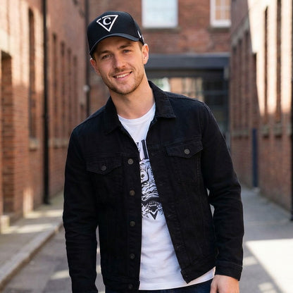 Gorra de béisbol diabólica - Negra