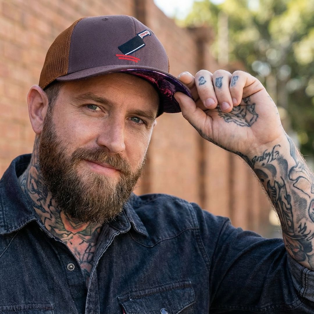 The Butcher Trucker Cap - Brown | CAPICHE CAPS