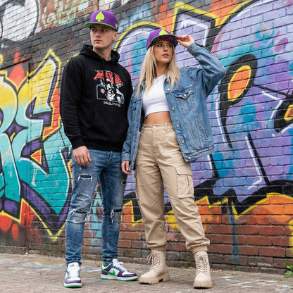 Casquette Snapback Black Jack - Violet/Vert fluo