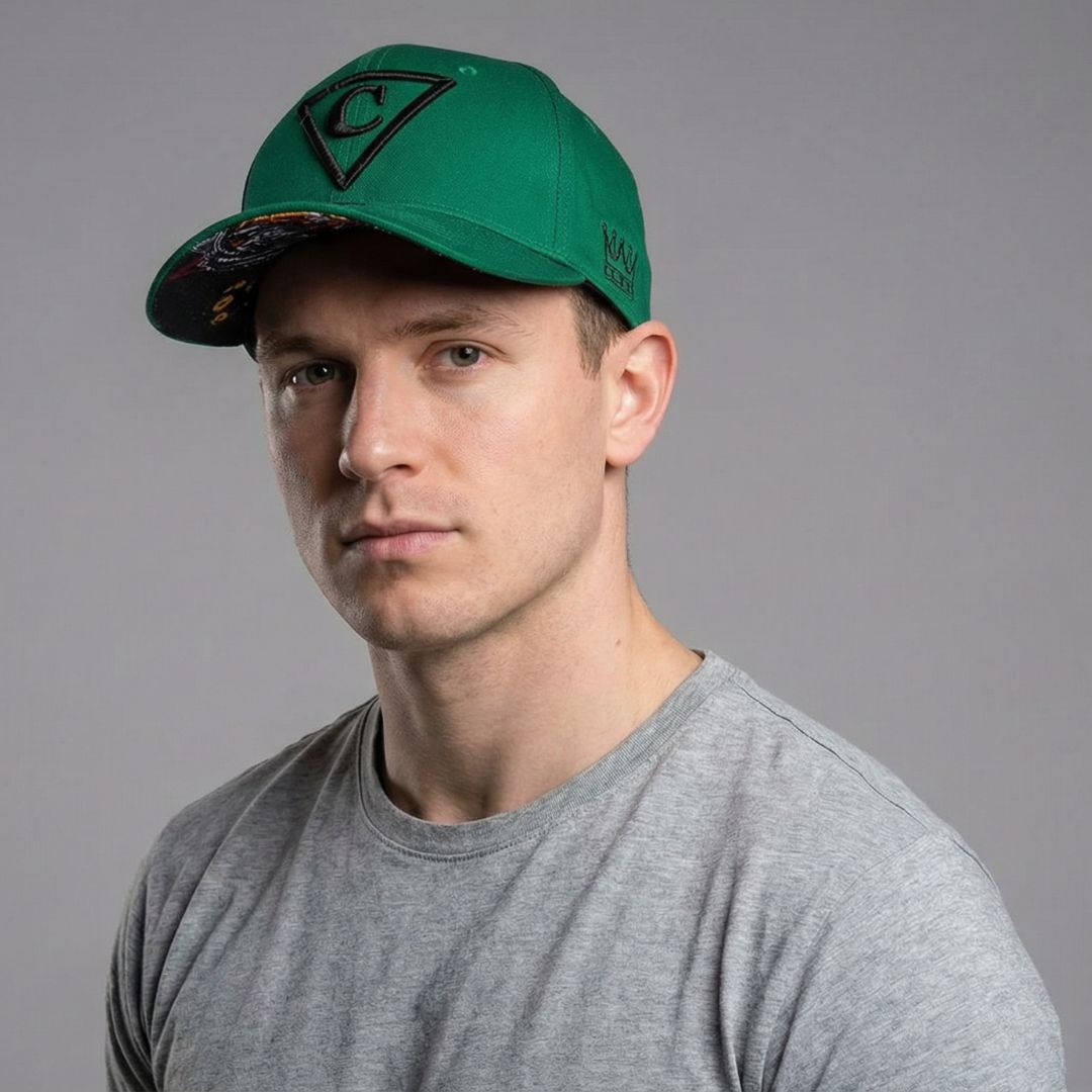 The Tiger Curved Baseball Cap - Green