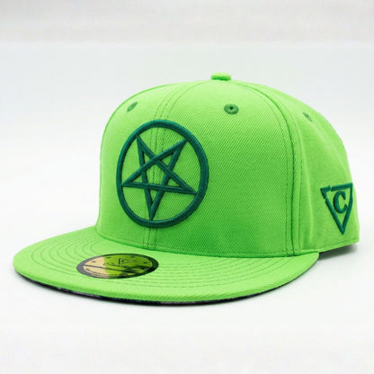 Czapka z daszkiem Przeklętej Posiadłości - Neonowa zieleń